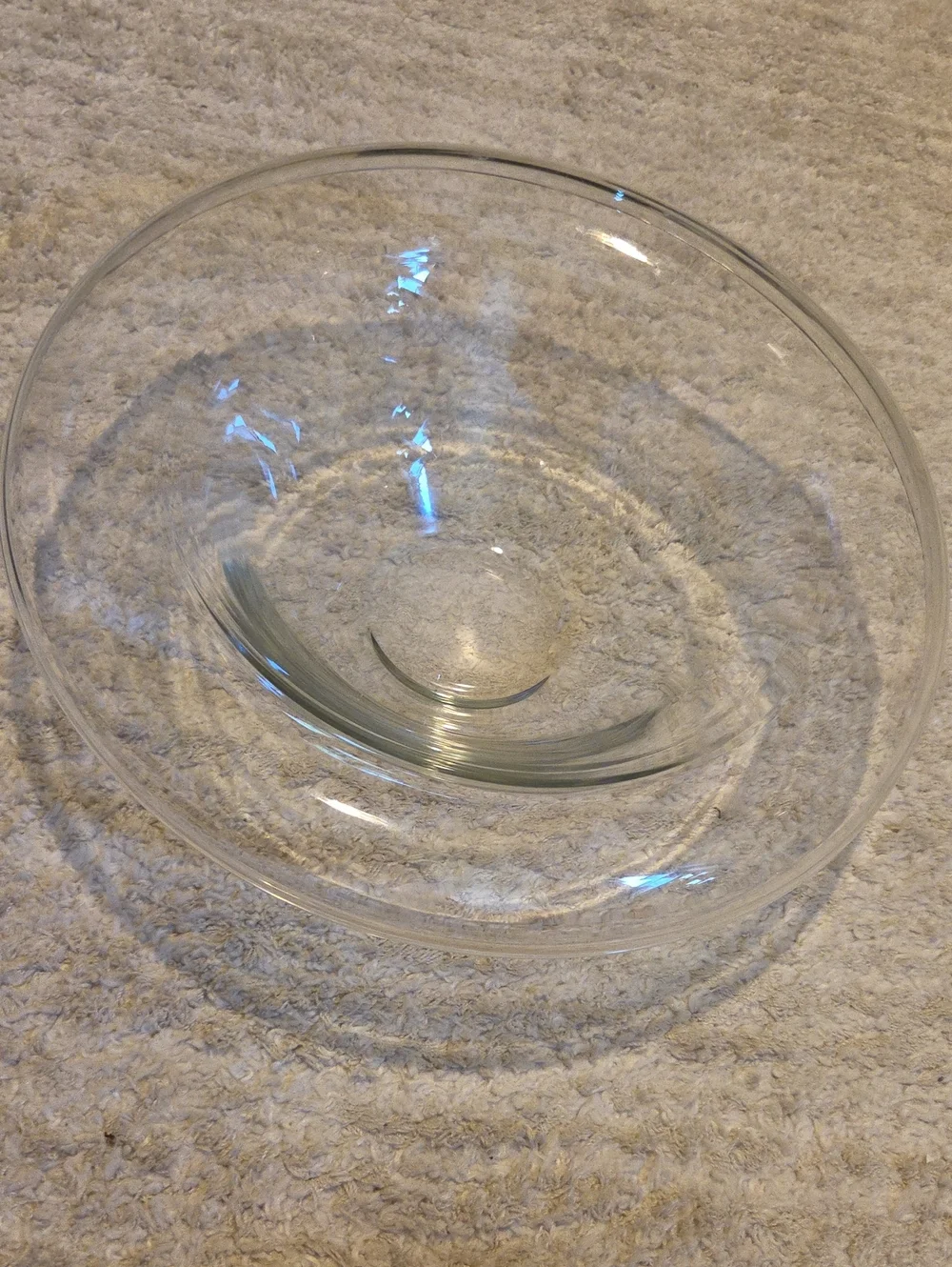 Clear Glass Serving Bowl